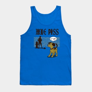 Funny Pirate Anime Gift For Anime And Dog Lovers Tank Top